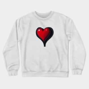 Red heart Crewneck Sweatshirt